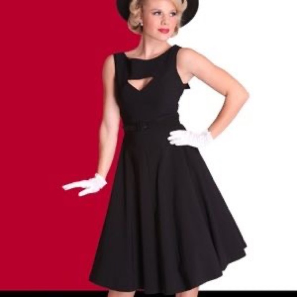 Bettie Page by Tatyana Black Keyhole Swing Dress